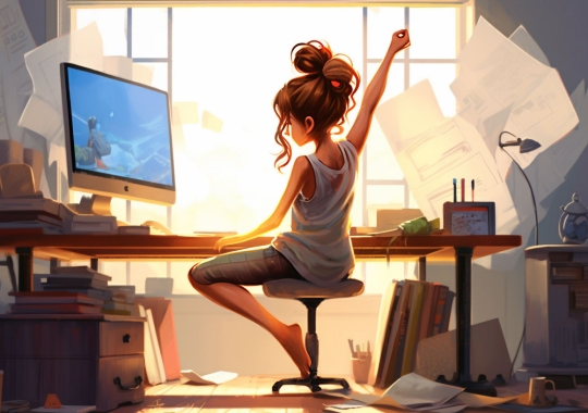 6 Desk Stretches to Relieve Tension During Long Hours at the Computer