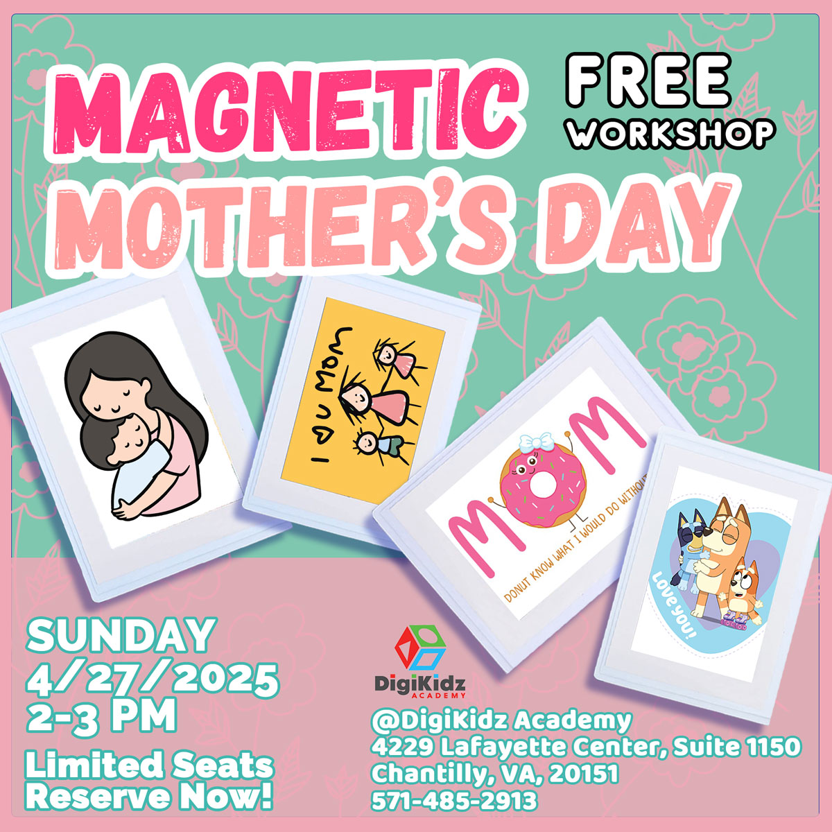 Free Workshop: Make a Fridge Magnet for Mother's Day